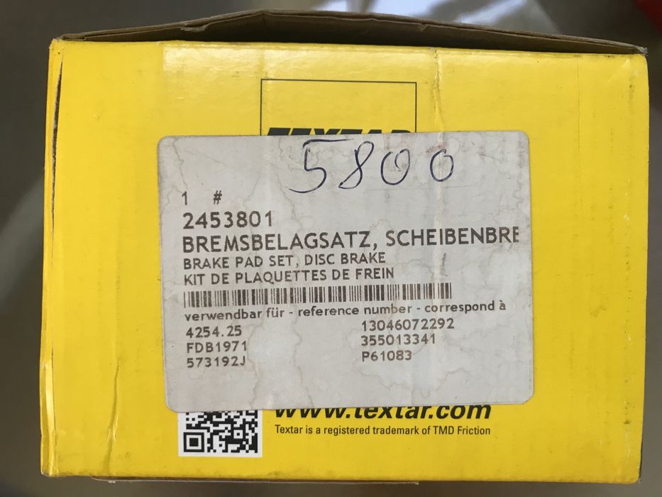 Kit 4 pastilhas travão Textar - Berlingo, Partner, C4, DS4
