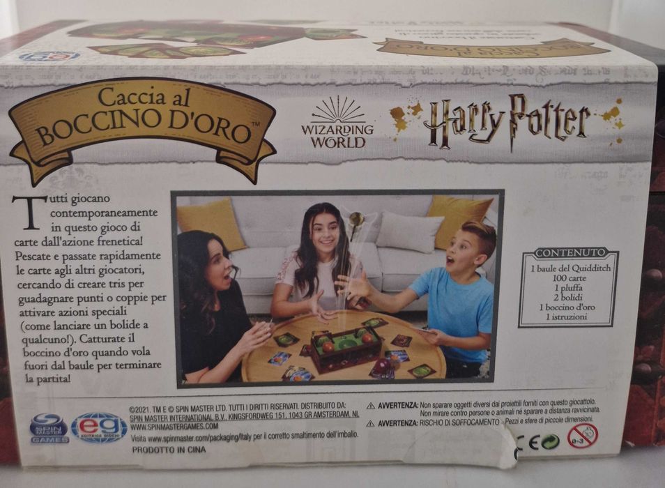 Gra Harry Potter Złap Złoty Znicz Quidditch Spin Master Karty w Folii IT
