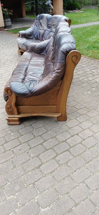 Kanapy skórzane debowe