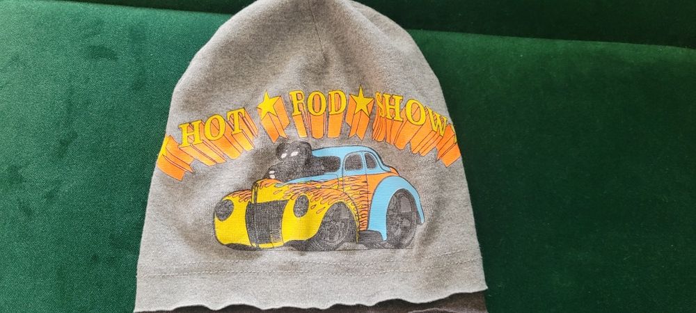 Czapka bawełniana chlopieca 110-128