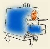 Nagrzewnica olejowa palnikowa - kocioł nadmuchowy1,6l/h 30kw-90 kw