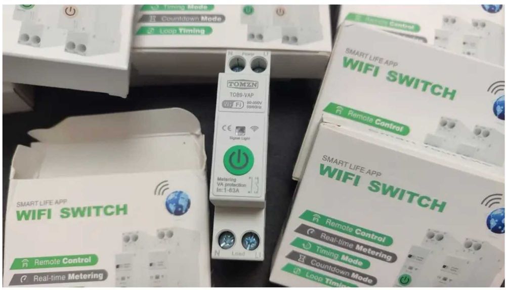 Розумний Wi-Fi автоматичний вимикач TOMZN TOB9-VAP 1P 63А DIN