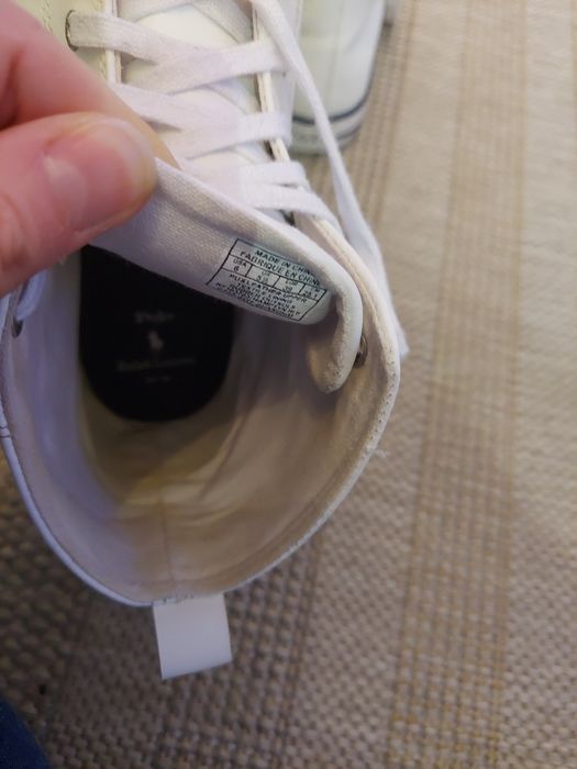 Trampki białe wysokie marki Polo Ralph Lauren roz. 39