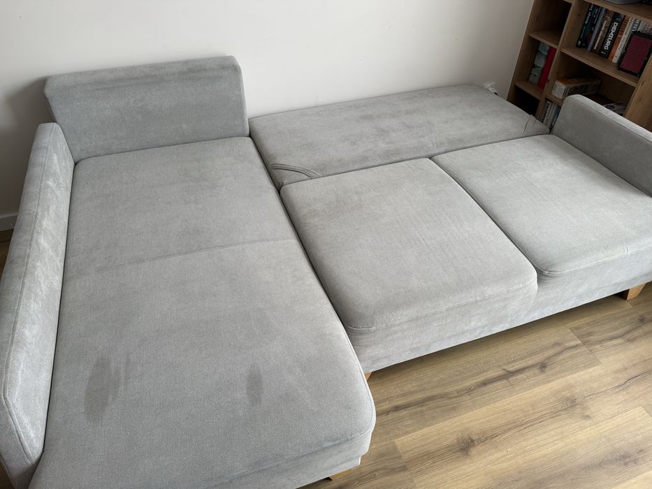 Kanapa sofa narożnik szary
