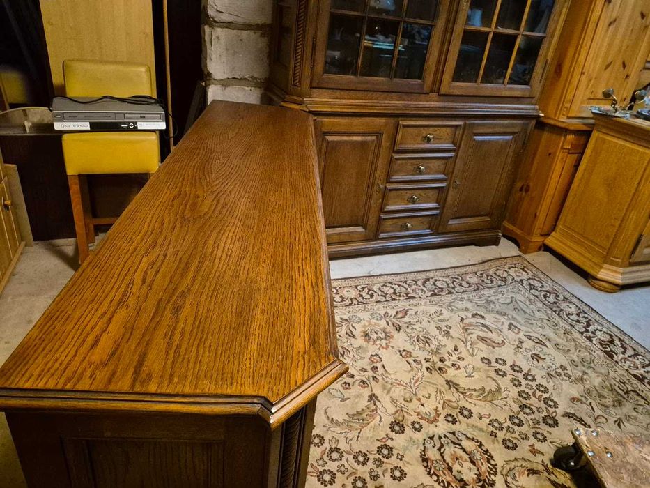 Meble dębowe komoda witryna meble dębowe komplet przecena !!