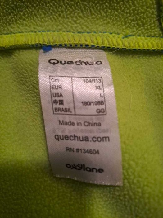 kurtka męska softshell z kapturem Quechua bionnassay 500 XL niebieska