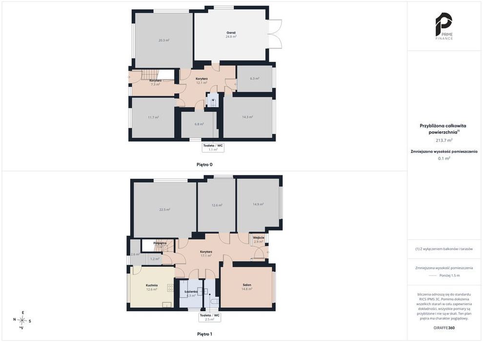 Dom przy Piaskach-Szczygliczce | 212 m² | 7 pokoi