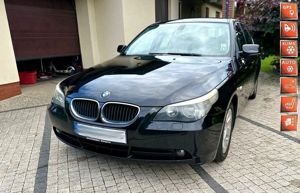 BMW Seria 5 BMW e60 520i 2.2 170KM m54b22 Sedan Manual Xenon Navi 2xPDC Opłacona