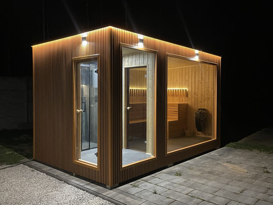 Sauna premium z prysznicem