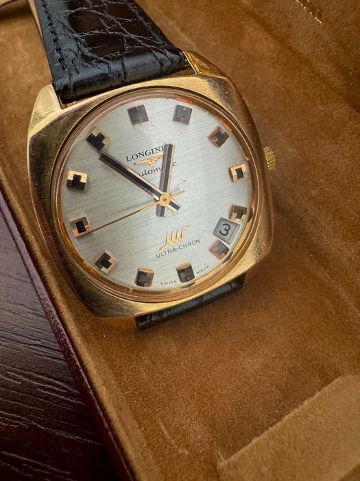 Piękny złoty (18k, 750) zegarek Longines Ultra-Chron