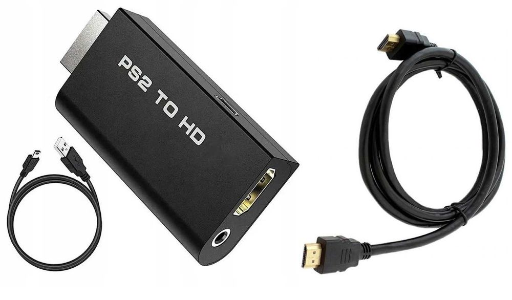 Konwerter PS2 do HDMI + Kabel HDMI * Serwis Konsol VideoPlay Wejherowo