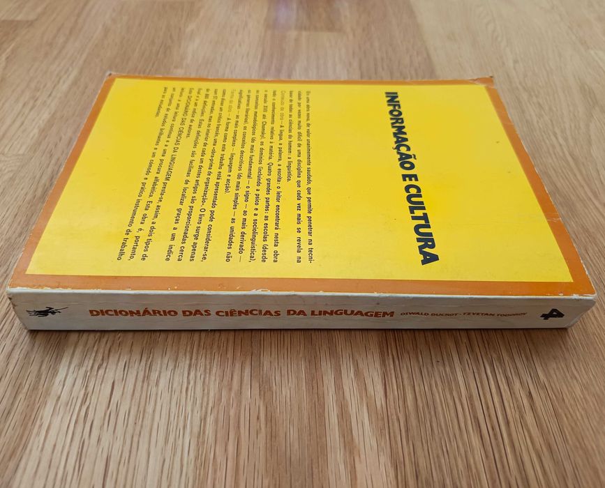 Dicionário das Ciências da Linguagem - Ducrot e Todorov (portes incl.)