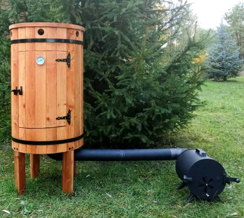 Wędzarnia drewniana okrągła – polskiej produkcji