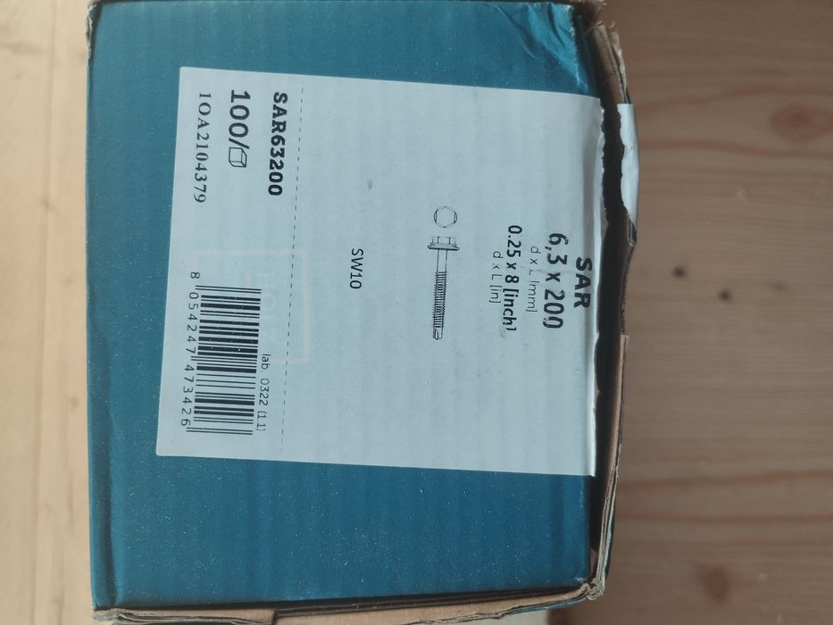 Parafusos painel sandwich