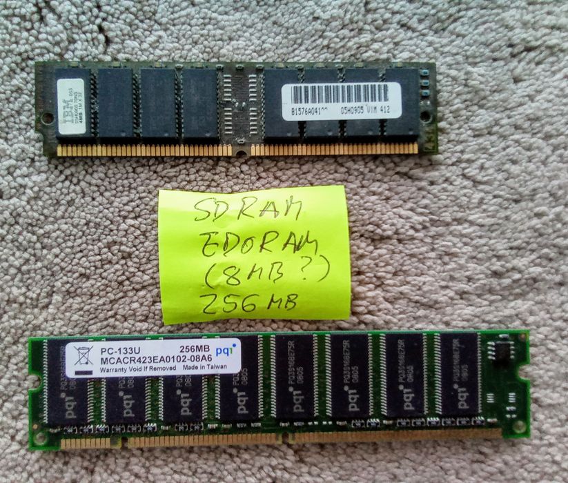 Memorias edo, sdram, ddr, ddr2 e cpu p3 e p4