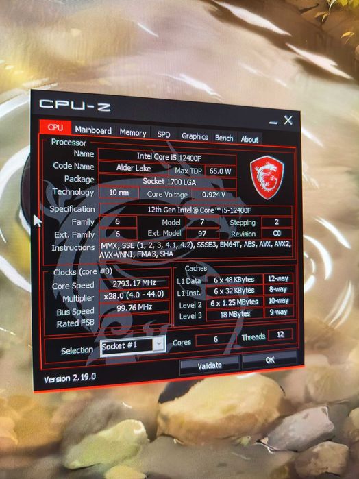 Procesor Intel Core i5-12400F