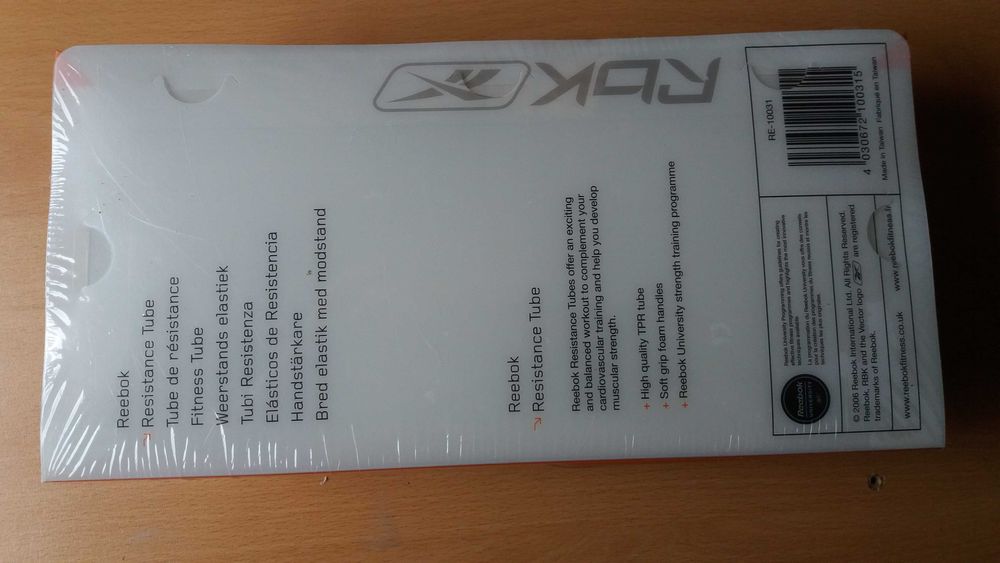 tubo elastico de resistencia Reebok nivel medio 2