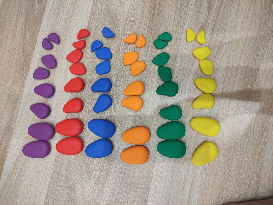 Веселкова галька. Набір "Хамелеон" (48 камінців) EDX Education