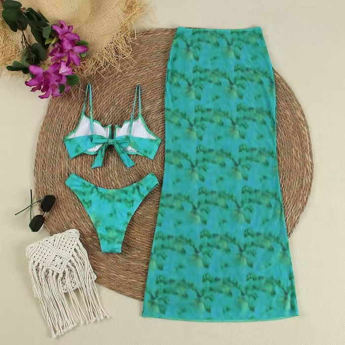 Купальник раздельный с юбкой парео