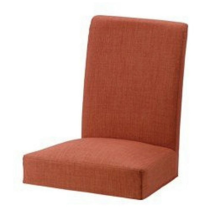 Ikea HENRIKSDAL 6x  pokrycie krzesla w kolorze ciemnopomarańczowym Skiftebo