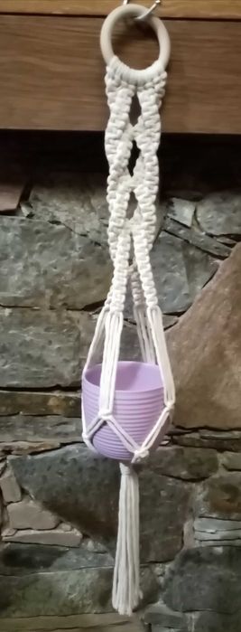 Suporte para vasos em macramé64750872086019121