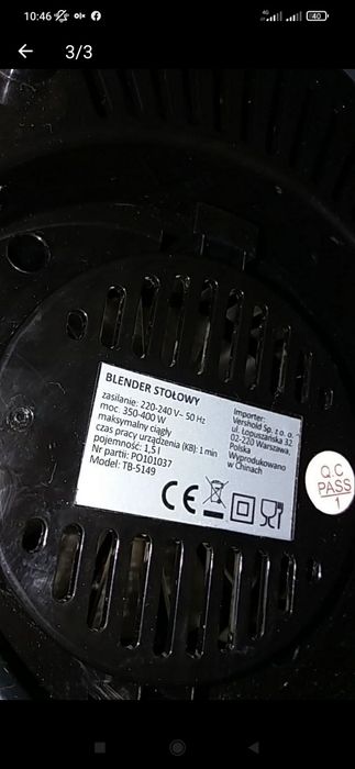 BLENDER Stolowy model TB-5149