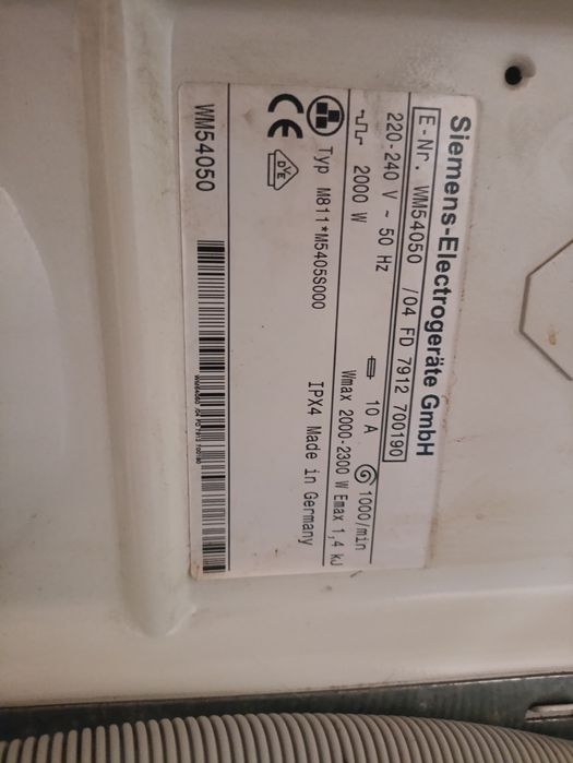 SIEMENS Siwamat XL 540: 4 500 грн. - Стиральные машины Сумы на Olx
