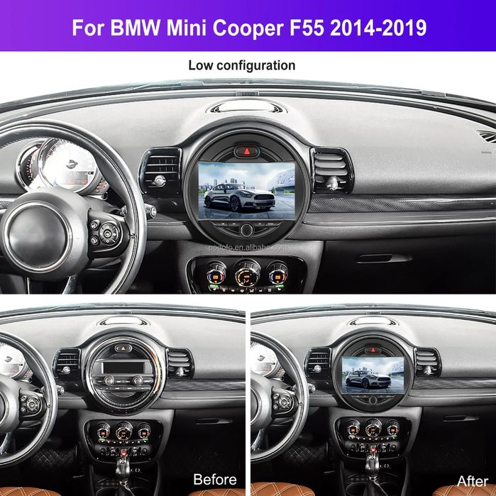 Rádio 9" Android Auto Mini Cooper F55 de 2014-19 | CarPlay 4/64GB NOVO