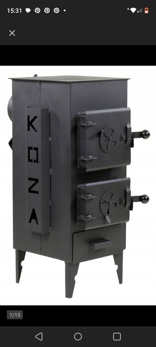 Solidny piecyk szamotowy KOZA gruba stal, atest