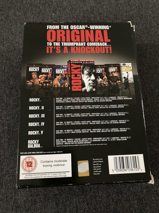 Zestaw DVD „Sylvester Stallone: Rocky - Kompletna Saga ENG