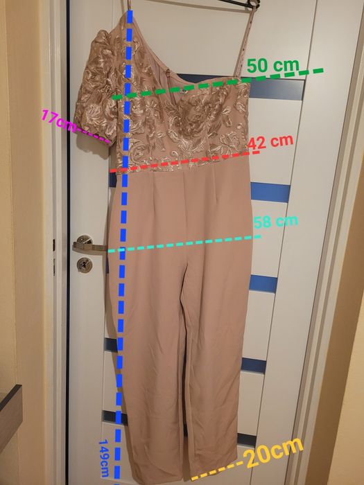 Kombinezon wieczorowy na wesele, studniówkę, sylwestra