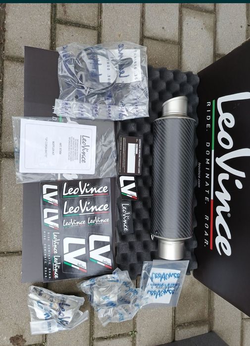Wydech sportowy tłumik LeoVince carbon GP CORSA tor Stunt suzuki NOWY