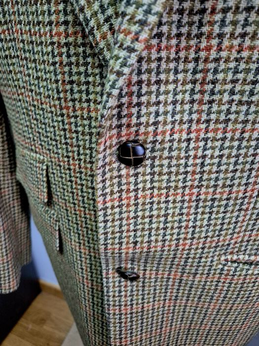 HARRIS TWEED roz. 54  XL ręcznie tkany blazer wełniany super stan
