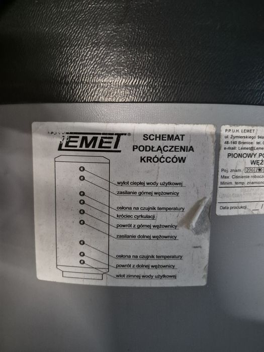 Zasobnik na wodę 300 l podwójna wężownica