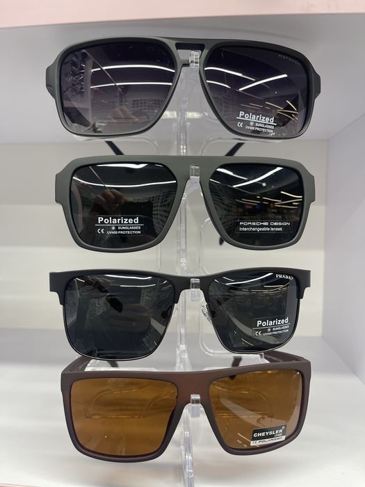 Очки Porsche design , Ray-Ban Ferrari, Armani  в матовой оправе