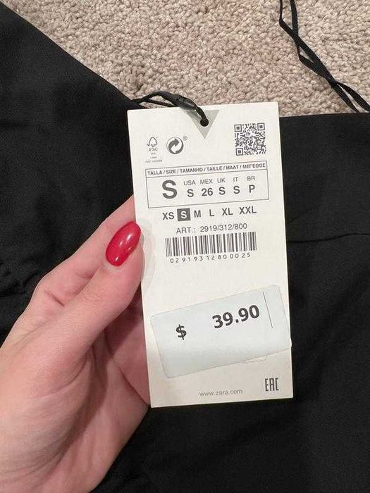 Чорний ромпер плаття Zara
