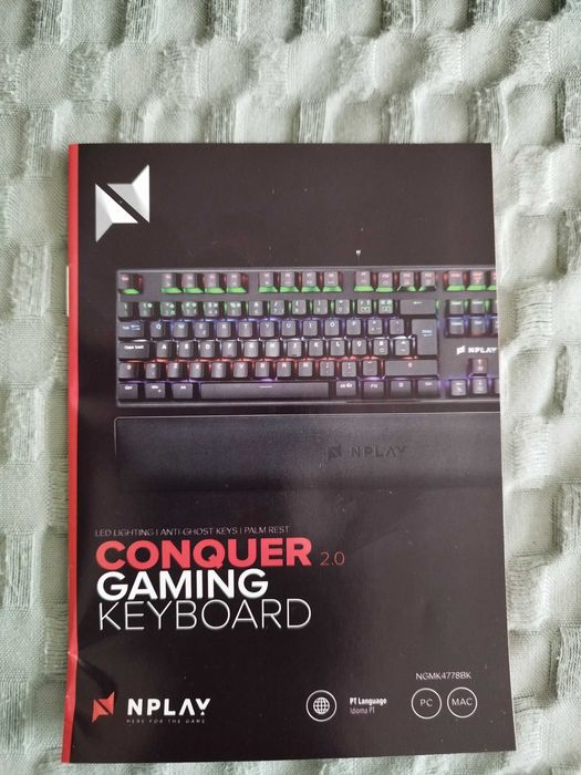 Teclado Gaming NPLAY Conquer 2.0 (Mecânico - Português - Preto)