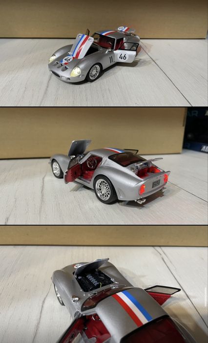 Нова 1:32 машинка Ferrari 250 GTO 1962 металева модель іграшка аато