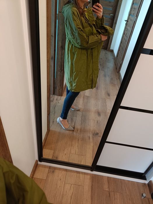 Kurtka wiatrówka ciążowa 34 XS khaki