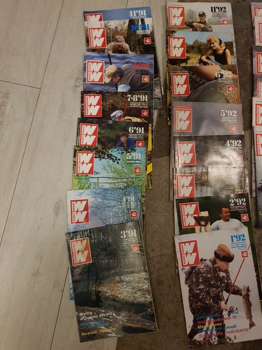 Gazety wędkarskie kolekcja. Wiadomości Wędkarskie, Wędkarz Polski.