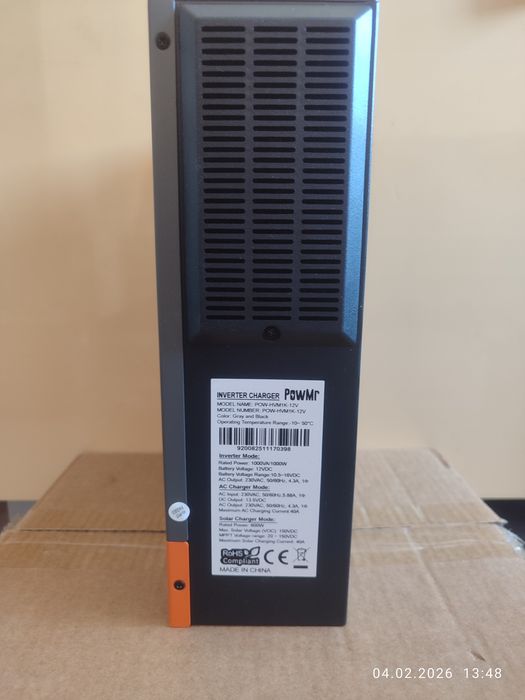 Гібридний інвертор PowMr POW-HVM1K-12V 1000 Вт 220 В.
