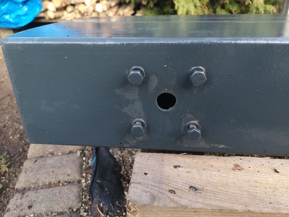 Słupek bramy otwieranej 12x12x200 antracyt