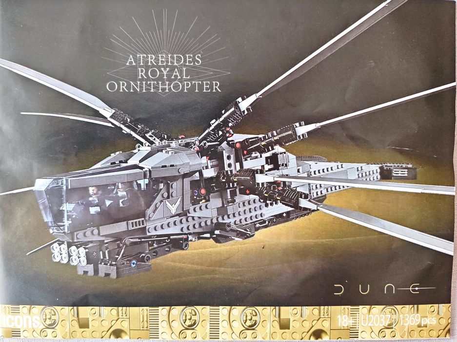 Klocki konstrukcyjne Dune 10327  ornithopter 1369 część