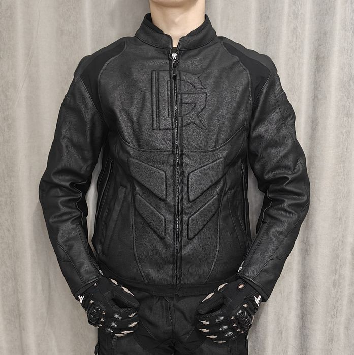 Шкіряна мотокуртка Ghost 52р. M-L нова! З захистом та підкладкою.