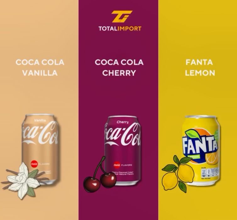 Газовані напої Coca cola, Fanta, Fanta zero / газированные напитки/Dr.Pepper/chupa-chups