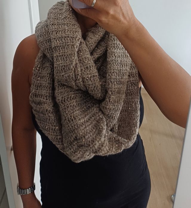 Cachecol grande camel da H&M