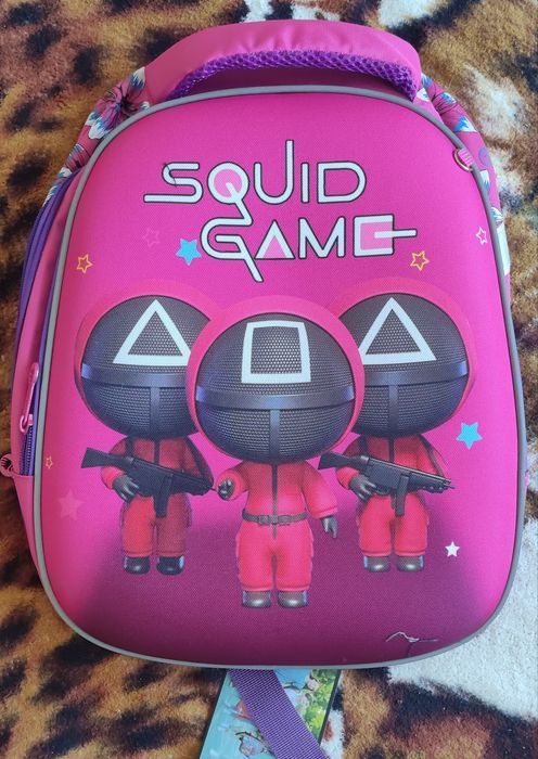 Школьный рюкзак "Игра в кальмара" для девочки