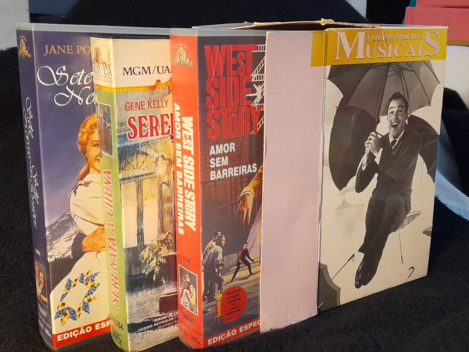 3 obras primas Musicais : pack de 3 VHS com caixa