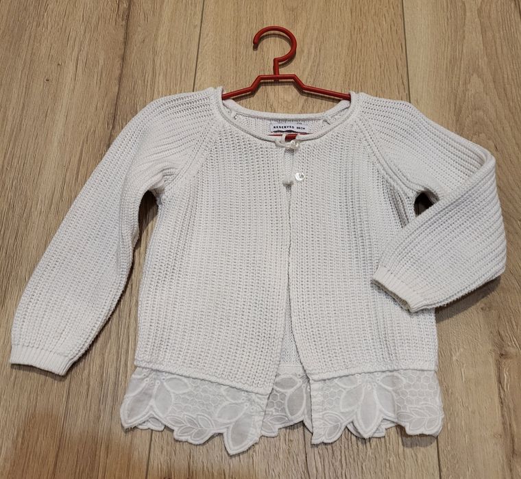 Sweterek, biqły kardigan niemowlęcy,  Reserved, rozmiar. 86