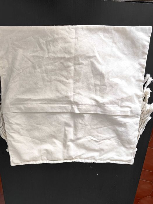 Capa de almofada em macramé nova + oferta de toalha